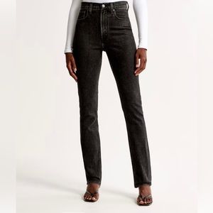 NWOT Abercrombie 90s Slim Straight Jeans Ultra High Rise size 27L